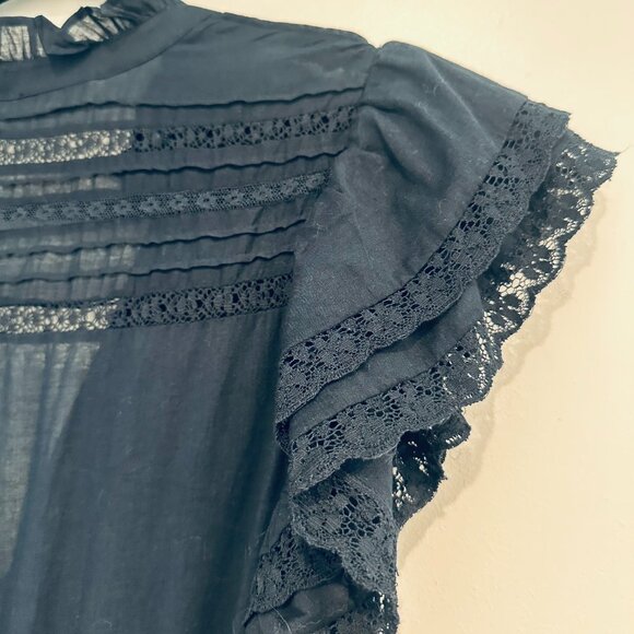 Veronica Beard Satori Eyelet Blue Short Sleeve Maxi Dress | Size 0 - Picture 9 of 16